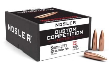 Image of Nosler Custom Competition Rifle Bullet 8mm 200gr HPBT, 100ct, 49524