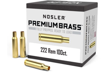Image of Nosler Custom Rifle Brass .222 Remington, 100ct, 10058