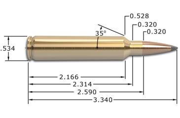 Image of Nosler Custom Rifle Brass .28 Nosler, 25ct, 10150