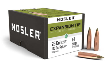 Image of Nosler E-Tip Rifle Bullet .25 Caliber 100gr E-Tip , 50ct, 59456