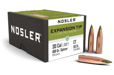 Image of Nosler E-Tip Rifle Bullet .30 Caliber 168gr E-Tip , 50ct, 59415