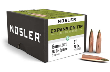 Image of Nosler E-Tip Rifle Bullet 6mm 90gr, 50ct, 59165