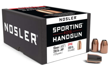 Image of Nosler HandGun Pistol Bullet 10mm 200gr JHP, 250ct, 44952