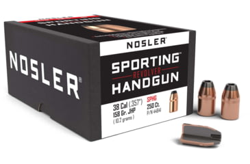 Image of Nosler HandGun Pistol Bullet .38 Caliber 158gr JHP, 250ct, 44841