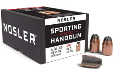 Image of Nosler HandGun Pistol Bullet .41 Caliber 210gr JHP, 100ct, 43012