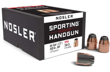 Image of Nosler HandGun Pistol Bullet .44 Caliber 200gr JHP, 250ct, 44846
