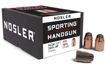 Image of Nosler HandGun Pistol Bullet .44 Caliber 240gr JHP, 250ct, 44842