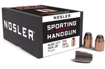 Image of Nosler HandGun Pistol Bullet .44 Caliber 240gr JSP, 250ct, 44868