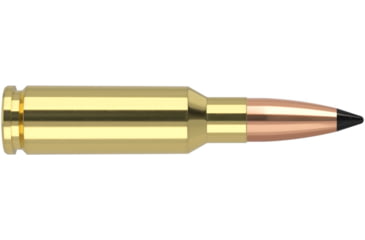Image of Nosler Match Grade 6.5mm Grendel 90 Grain Flat Base Tipped Brass Cased Centerfire Rifle Ammo, 20 Rounds, 65182