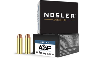 Image of Nosler 44 Mag 240gr Asp Jhp 20rd 10bx/cs