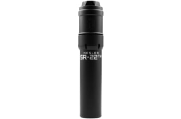 Image of Nosler SR-22TiH DT HUB Compatible .22 Creedmoor Suppressor, 1/2x28, 1.74x7.375 in, Black, 100000231902