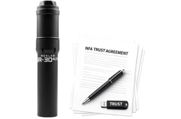 Image of Nosler SR-30ALTiH DT HUB Compatible .308 Winchester Suppressor, 1.74x7.875 in, Black, w/ NFA Trust Registration, 100000231904-KIT1