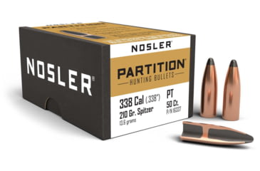 Image of Nosler Partition Rifle Bullet .338 Caliber 210gr, 50ct, 16337