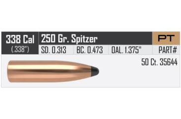 Image of Nosler Partition Rifle Bullet .338 Caliber 250gr, 50ct, 35644