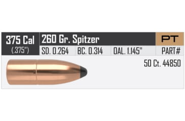 Image of Nosler Partition Rifle Bullet .375 Caliber 260gr Partition, 50ct, 44850