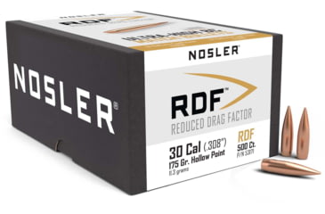 Image of Nosler RDF Rifle Bullet .30 Caliber 175gr HPBT, 500ct, 53171