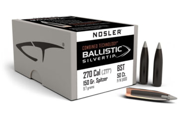 Image of Nosler Silvertip Hunting Rifle Bullet .270 Caliber 150gr Ballistic Tip, 50ct, 51100