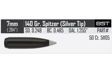 Image of Nosler Silvertip Hunting Rifle Bullet 7mm 140gr, 50ct, 51105