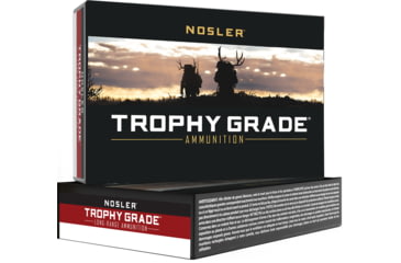 Image of Nosler TGA Trophy Grade Ammunition 8mm Remington 180 Grain Ballistic Tip Spitzer Brass Cased Centerfire Rifle Ammo, 20 Rounds, 60160