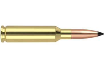 Image of Nosler Varmageddon 6.5mm Creedmoor 90 Grain Flat Base Tipped Brass Cased Centerfire Rifle Ammo, 20 Rounds, 65175