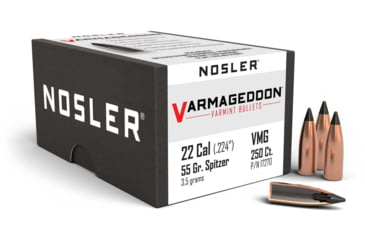 Image of Nosler Varmageddon Rifle Bullet .22 Caliber 55gr FB Tipped, 250ct, 17270