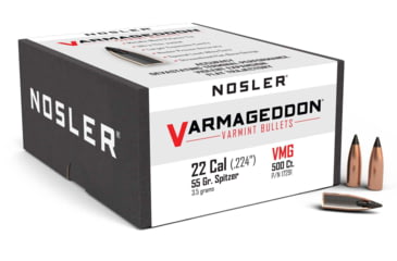Image of Nosler Varmageddon Rifle Bullet .22 Caliber 55gr FB Tipped, 500ct, 17291