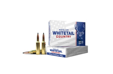 Image of Nosler Whitetail Country 6.5 Creedmoor 140 Grain Solid Base Brass Cased Rifle Ammo, 200 Round