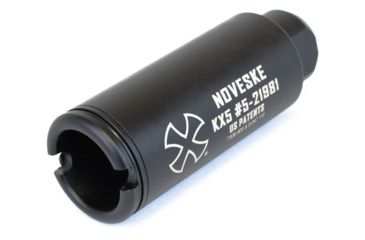 Image of Noveske KX5 Flash Suppressor, 1/2x28 Threads, 1/2 crush washer, Black, 05000519