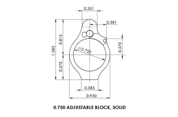 Image of Noveske Marked Superlative Adjustable Gas Block, 416 SS, Melonite, 05001129