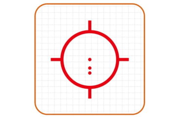 Image of NOVUS Precision PDS-1 Prismatic Red Dot Sight, 1x25mm, Military Reticle, PDS-01-RM-BLK