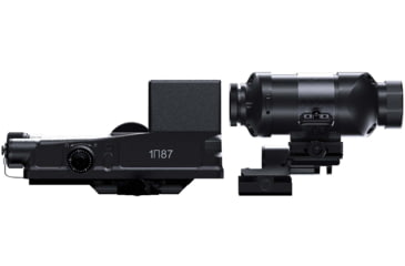 Image of NOVUS Precision PDS-1 Prismatic Red Dot Sight w/ PM-1 3x Prismatic Magnifier Combo, 1x25mm, Military Reticle, CMB-M3P1-RM-BLK