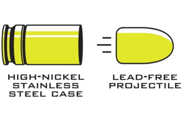 Image of NovX Ammunition Cross Trainer 9mm Luger +P 65 Gr Copper Polymer Stainless Steel Cased Pistol Ammo, 20 Rounds, 9CTCPSS-20