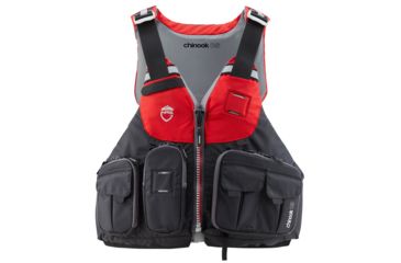 Image of NRS Chinook OS Fishing PFD - Life Jacket - Mens, Red, Extra Small/Medium, 40071.01.101