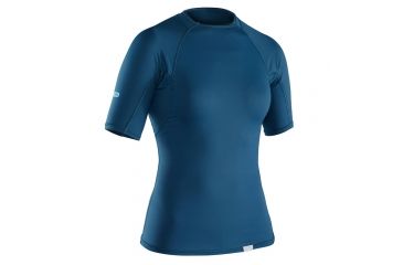 Image of NRS H2Core Rashguard Short-Sleeve Shirt - Women's, Moroccan Blue, XL 10020.06.104