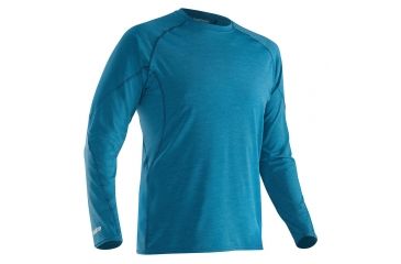 Image of NRS H2Core Silkweight Long-Sleeve Shirt - Men's, Moroccan Blue, XXL 10114.03.104