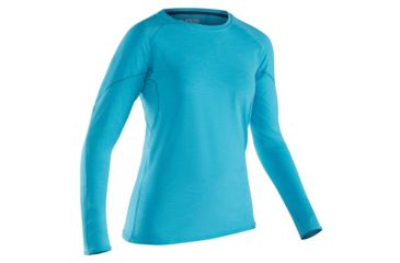 Image of NRS H2Core Silkweight Long-Sleeve Shirt - Women's, Blue Atoll, L 10115.03.108