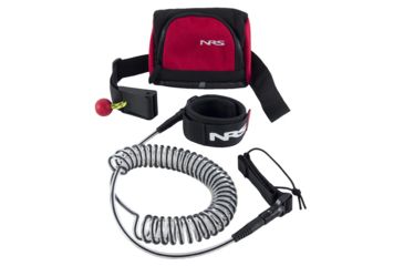 Image of NRS Quick Release SUP Leash - Closeout, Red/Black 50008.02.100