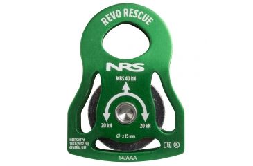 Image of NRS Revo Rescue 2in Pulley, Green 45163.01.100