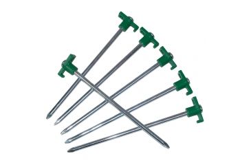 Image of NRS River Wing Spare Metal Stakes,Pack of 6, Green 71629.01.100