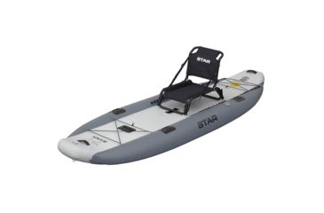 Image of NRS STAR Challenger Inflatable Fishing Kayak, Dark Gray, 10 Feet 8 Inch, 86249.01.100