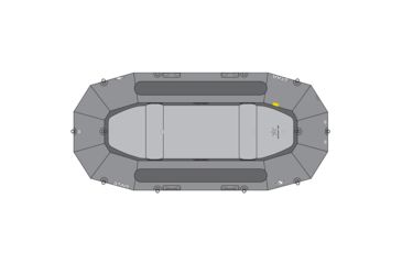 Image of NRS STAR Outlaw 150 Self-Bailing Raft, Gray, 15 Feet 1 Inch, 86228.01.101