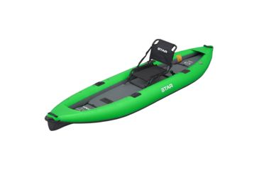 Image of NRS STAR Pike Inflatable Fishing Kayak, Lime, 12 Feet 8 Inch, 86251.01.101