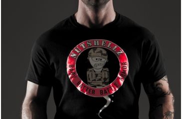 Image of Nutshellz Baby Batter Battle Armor T-Shirt, Medium, Black BABY-BATTER-TSHRT-MD