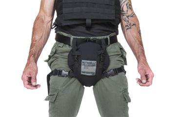 Image of Nutshellz Level 3 Over Armor Groin Protection System, 32-34, Black, Medium 852554007345