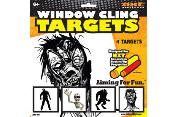 Image of Nxt Generation Zombie Window Cling Targets 4 Zombie Targets