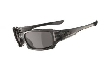 Image of Oakley Fives Squared Single Vision Prescription Sunglasses - Grey Smoke Frame 03-441