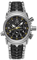 Image of Oakley 12 Gauge Quartz Watch, Carbon Fiber Dial and Titainum Strap w/ Titanium Case 10-071