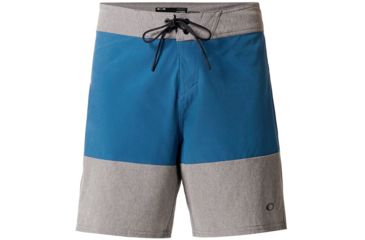 Image of Oakley 18 Inches Solid + Melange Boardshort - Mens, Athletic Heather Grey, 34, 482410-24G-34