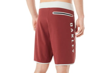 Image of Oakley 19in Melange Contrast Details Boardshort - Mens, Iron Red Light Heather, 31, 482406-973-31