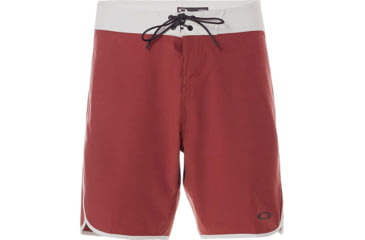 Image of Oakley 19in Melange Contrast Details Boardshort - Mens, Iron Red Light Heather, 31, 482406-973-31